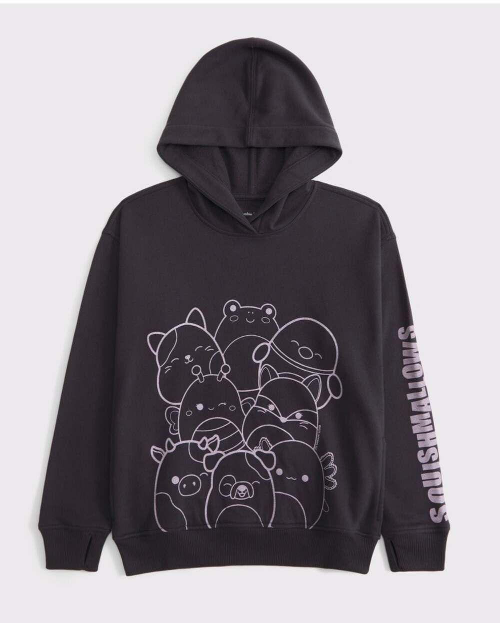Abercrombie & Fitch Squishmallows Gray Graphic Hoodie Kids Size 5/6